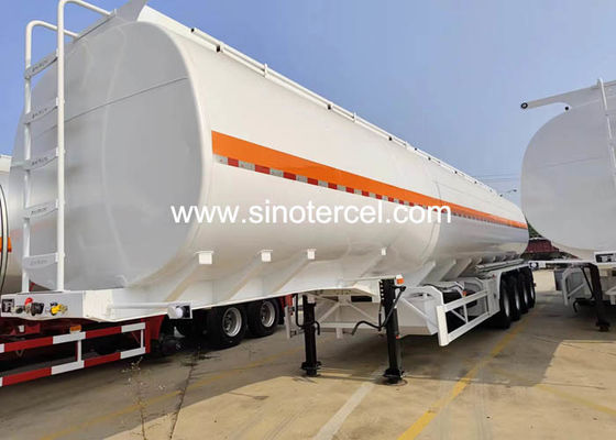 30CBM ईंधन टैंक Q235 कार्बन स्टील सामग्री के साथ अर्ध ट्रेलर