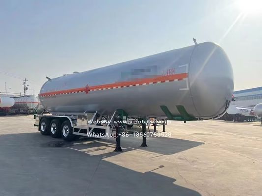 30CBM -60CBM सेमी टैंकर ट्रेलर पेंटेन सेमी ट्रेलर 3 अक्ष / 4 अक्ष