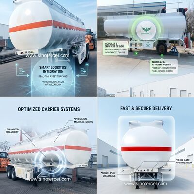 30000L-60000L अर्ध टैंकर ट्रेलर Lpg अर्ध ट्रेलर 3 अक्ष/4 अक्ष